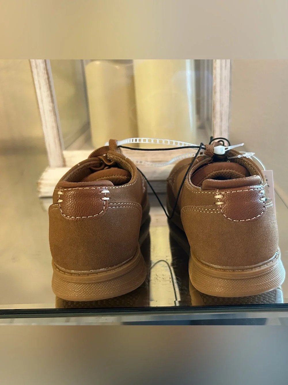London Underground Kids Brown Dress Lace-Up Shoes for Everyday Wear